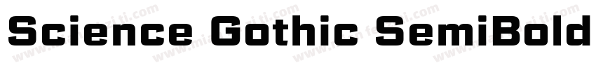 Science Gothic SemiBold SmCnd字体转换